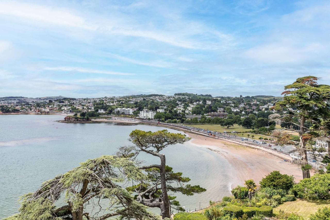 A7 Masts - Striking Beach Bolthole Apartment With Beautiful Sea Views Private Balcony & Parking Torquay Buitenkant foto